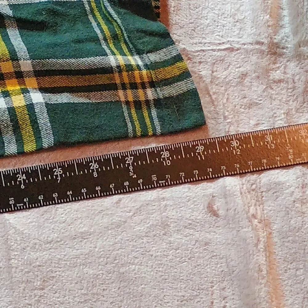 Green Bay Packers NFL Team Apparel Sleep Lounge Pajama Pants Men's Small Plaid